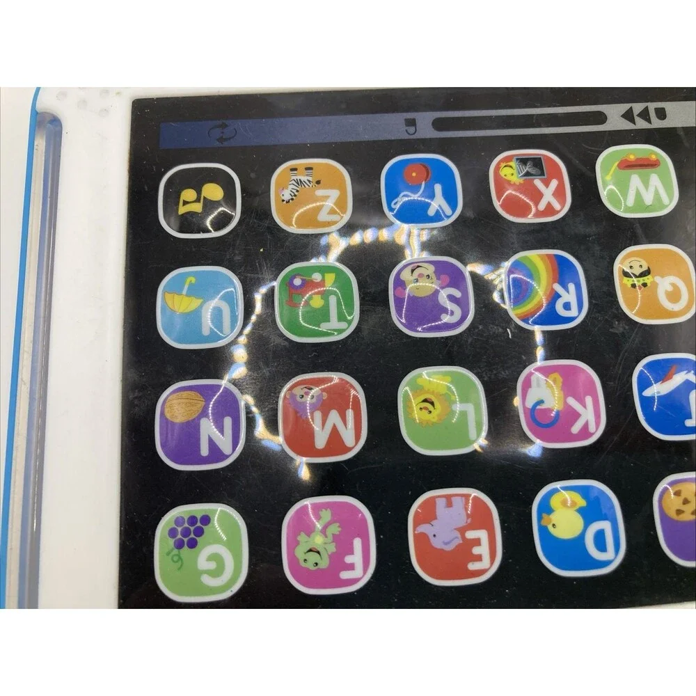 Fisher Price Laugh Learn Smart Stages Tablet Multicolor Learning Toy Works Great